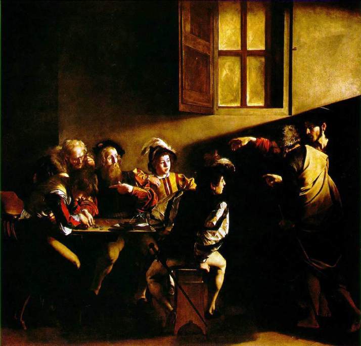 1-Caravaggio - Vocazione di S. Matteo